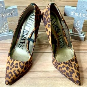 Leopard high heels